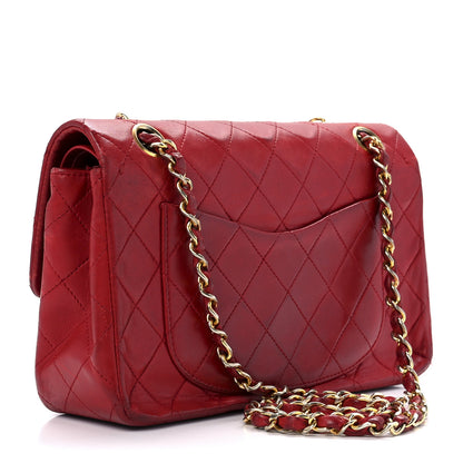 Chanel Lambskin Quilted Small Double Flap Red 3 of 14
