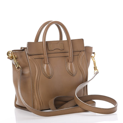 Celine Smooth Calfskin Nano Luggage Camel 3 of 14