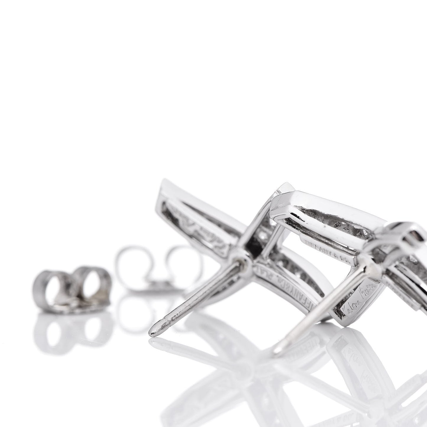 Platinum Diamond Small Paloma Picasso "X" Earrings