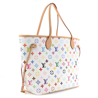 Louis Vuitton LV X TM Monogram Multicolor Neverfull MM White 3 of 10