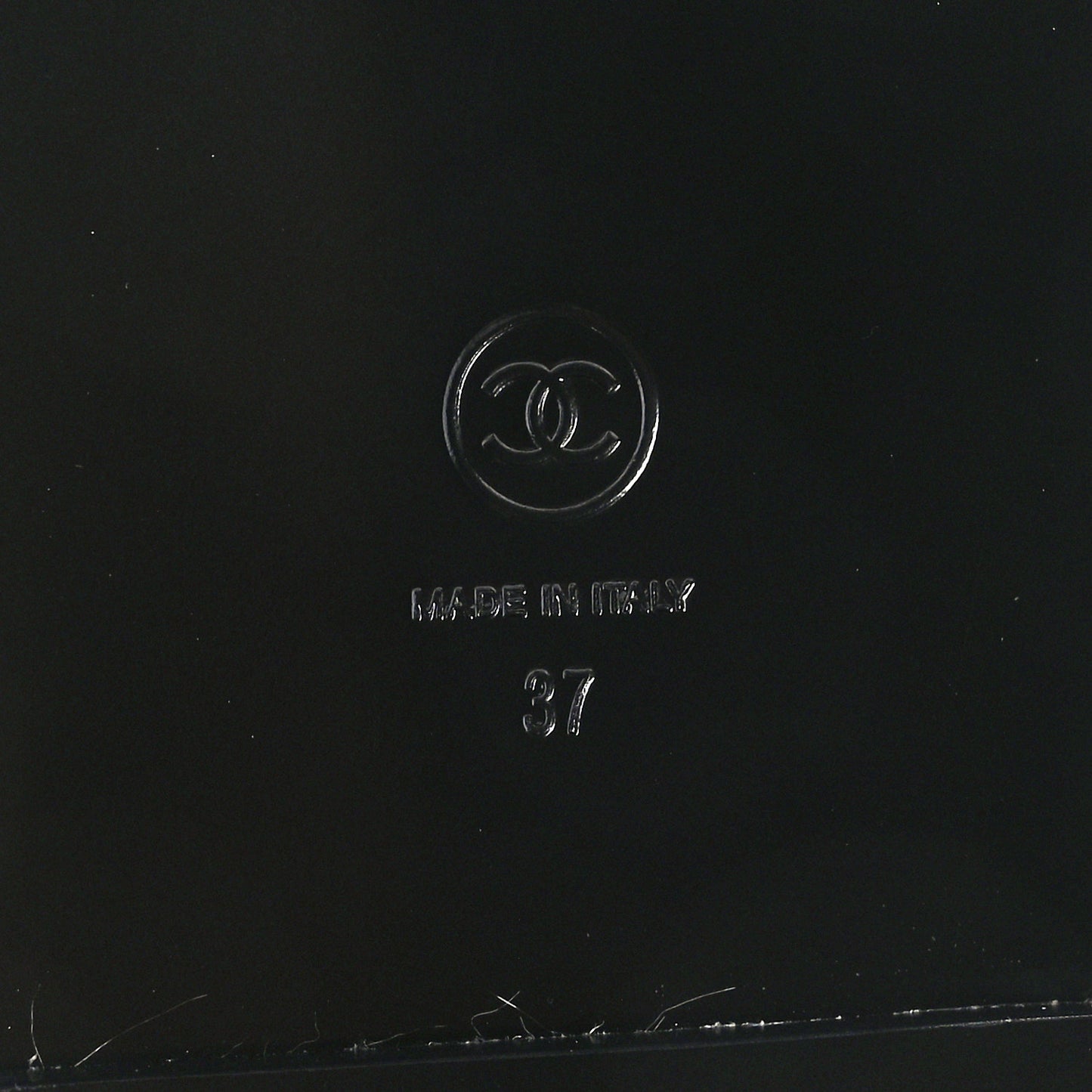 Grained Calfskin Velcro Dad Sandals 37 Black