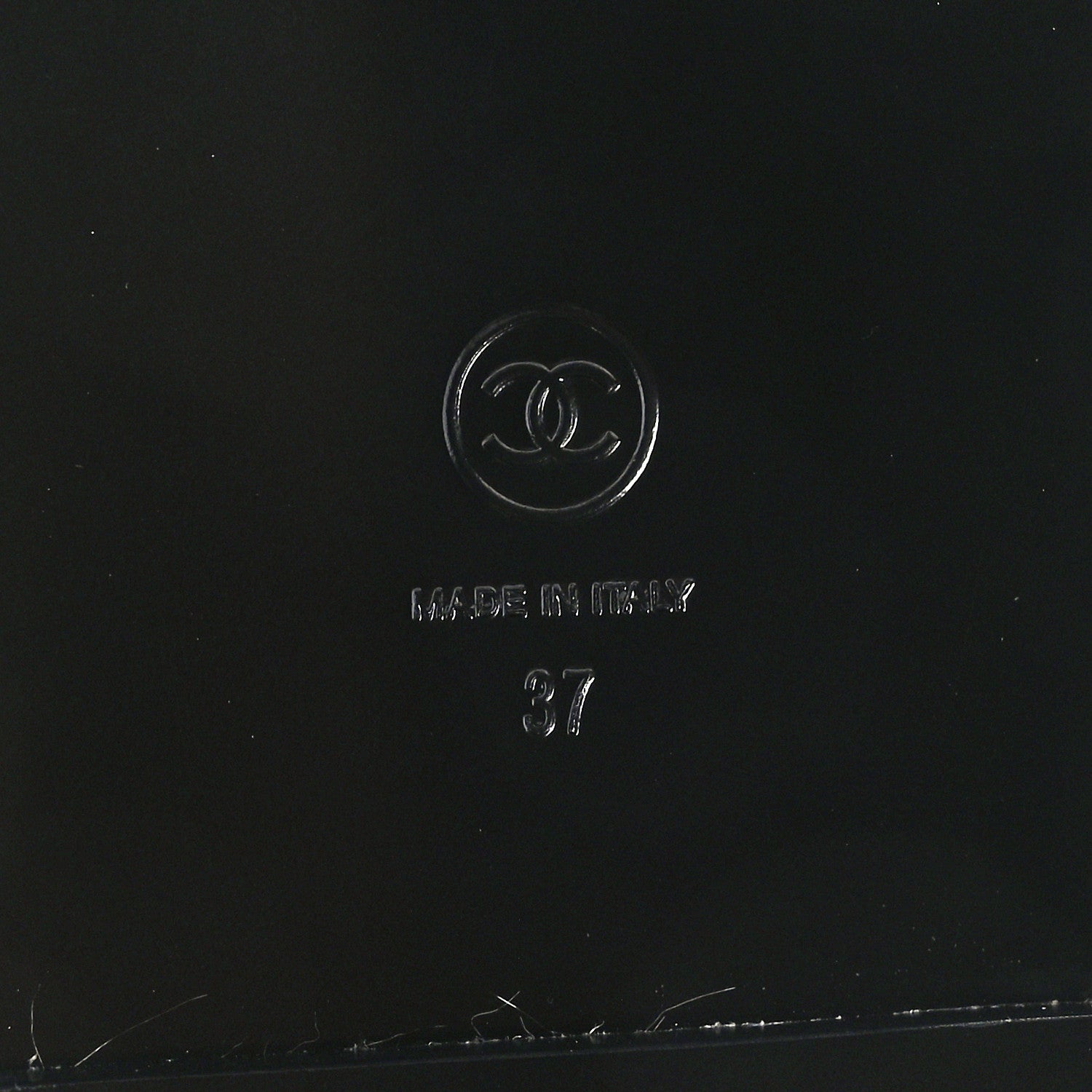 Chanel Grained Calfskin Velcro Dad Sandals 37 Black 8 of 8