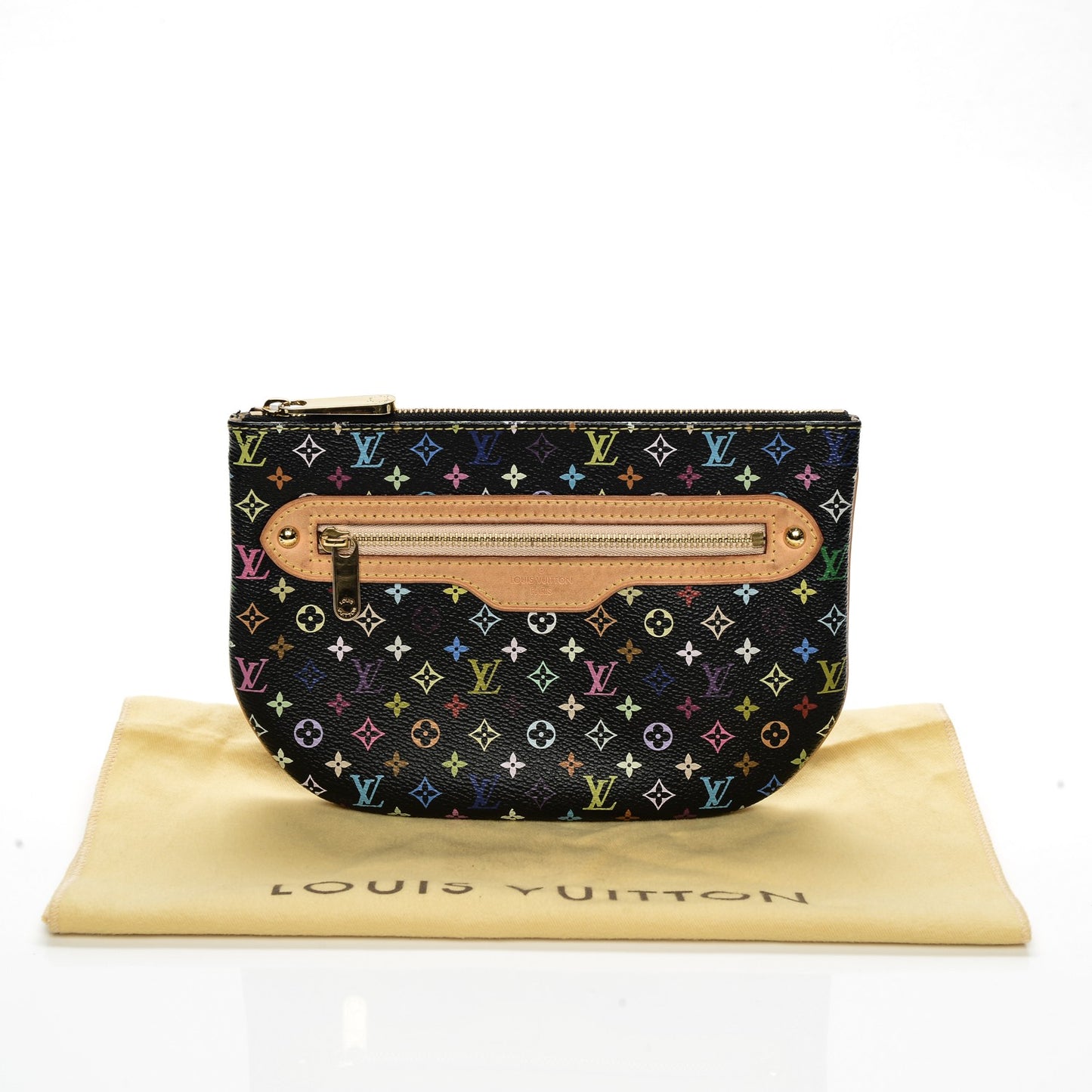 Monogram Multicolor Pochette Plate GM Black