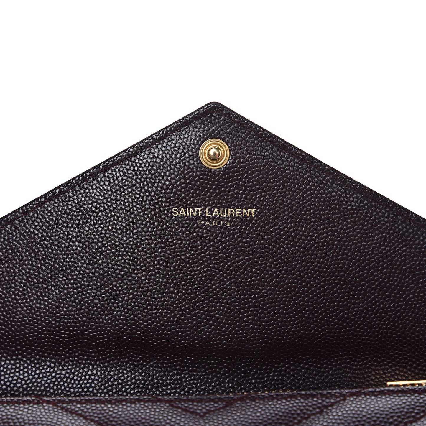 Grain De Poudre Matelasse Chevron Monogram Flap Wallet Amaranto
