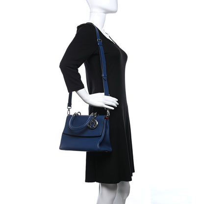 Christian Dior Bullcalf Medium Be Dior Flap Mineral Blue 2 of 11