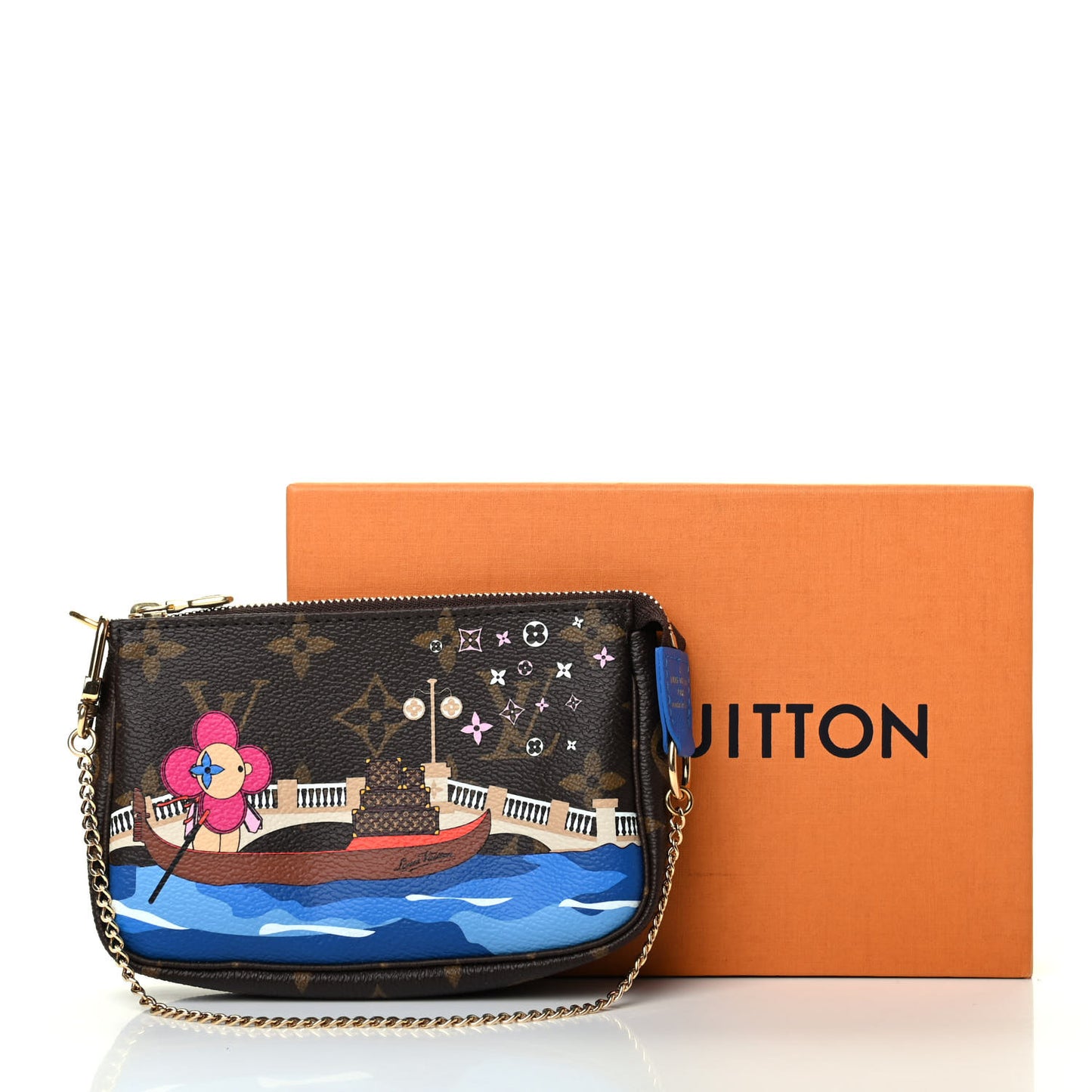 Monogram 2019 Christmas Animation Mini Venice Pochette Accessories Blue