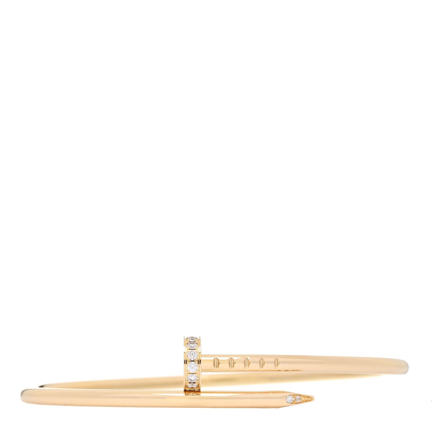 18K Yellow Gold Diamond Small Juste Un Clou Bracelet 15