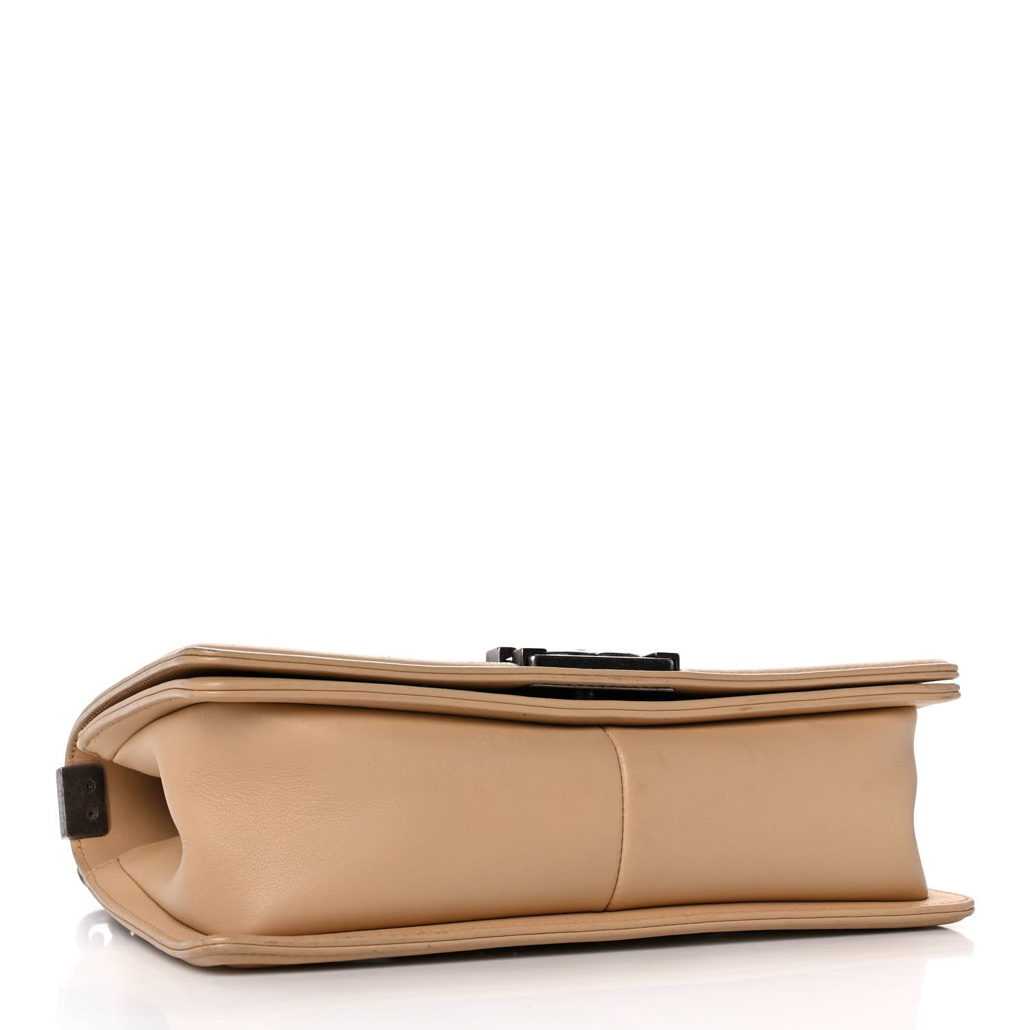 Chanel Calfskin Quilted Medium Boy Flap Beige 3 of 11