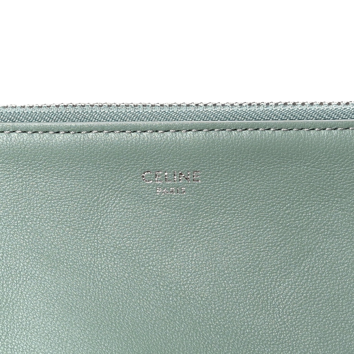 Celine Lambskin Small Trio Crossbody Bag Celadon 7 of 10