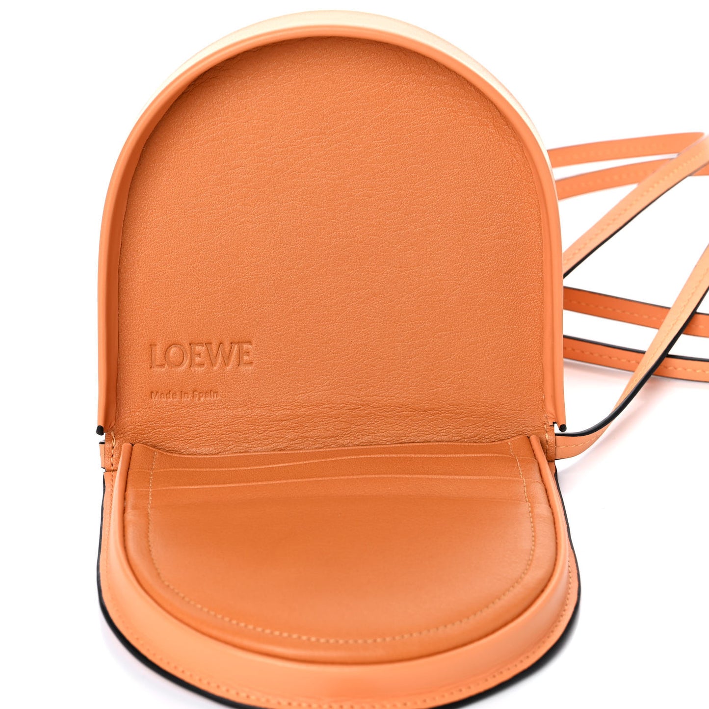 Soft Calfskin Small Heel Bag Apricot