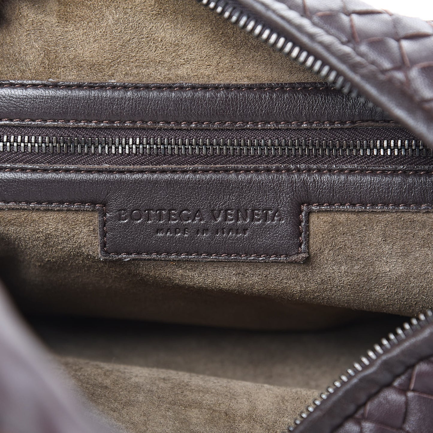 Nappa Intrecciato Medium Veneta Hobo Ebano