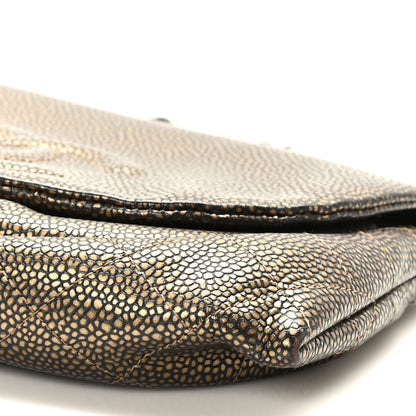 Chanel Metallic Caviar Half Moon Wallet On Chain WOC Bronze 10 of 10