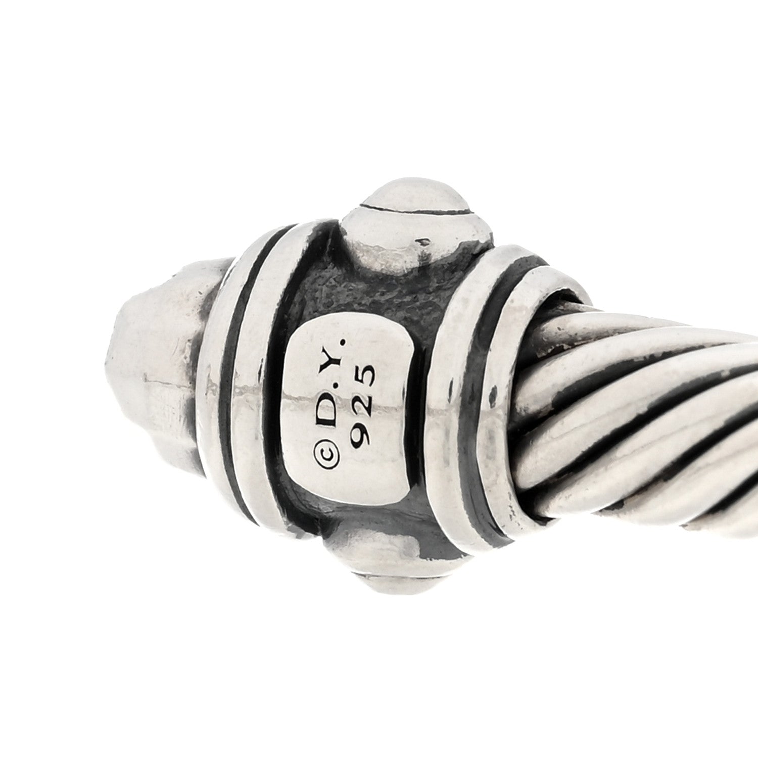 David Yurman Sterling Silver 5mm Cable Renaissance Bracelet 3 of 3