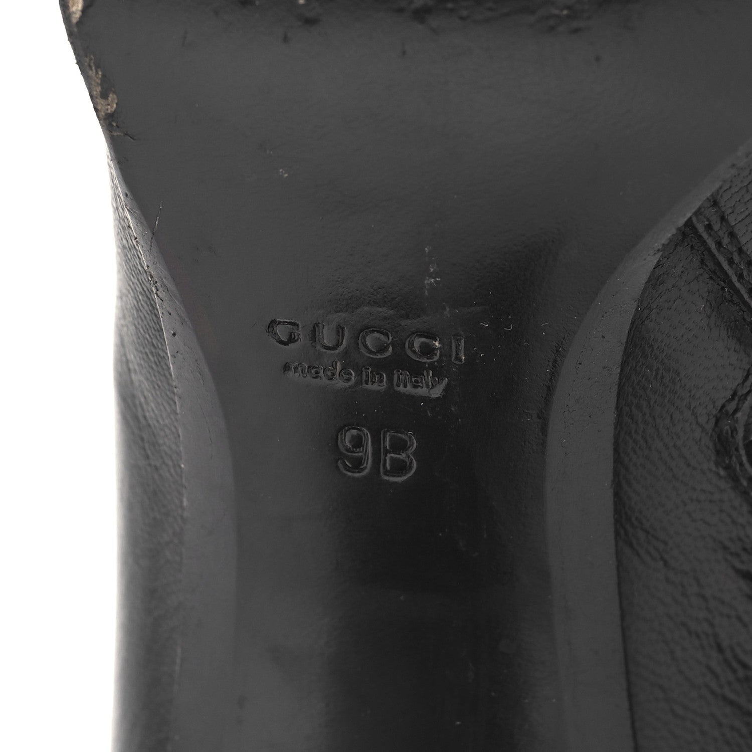 Gucci Calfskin Interlocking G Knee High Boots 9 Black 7 of 7