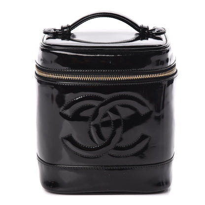 Chanel Patent Vanity Cosmetic Case Black 1 of 10