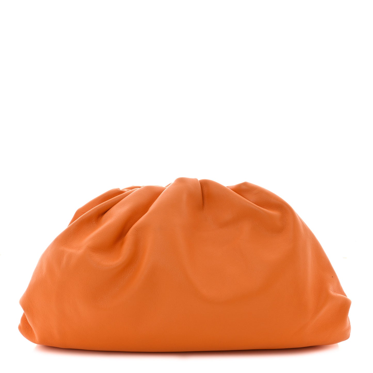 Smooth Butter Calf The Pouch Oversized Clutch Burnt Orange