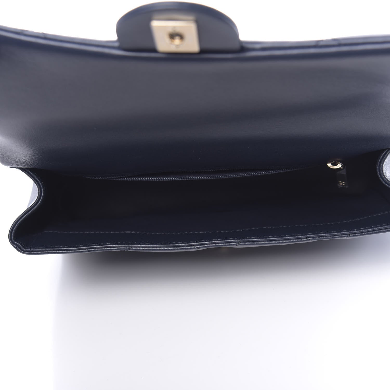 Chanel Lambskin Quilted Easy Carry Flap Navy 5 of 11