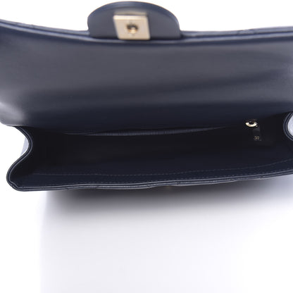 Chanel Lambskin Quilted Easy Carry Flap Navy 5 of 11