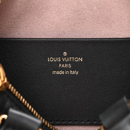 Louis Vuitton Lambskin Embossed Monogram Speedy 22 Bandouliere Black 6 of 9