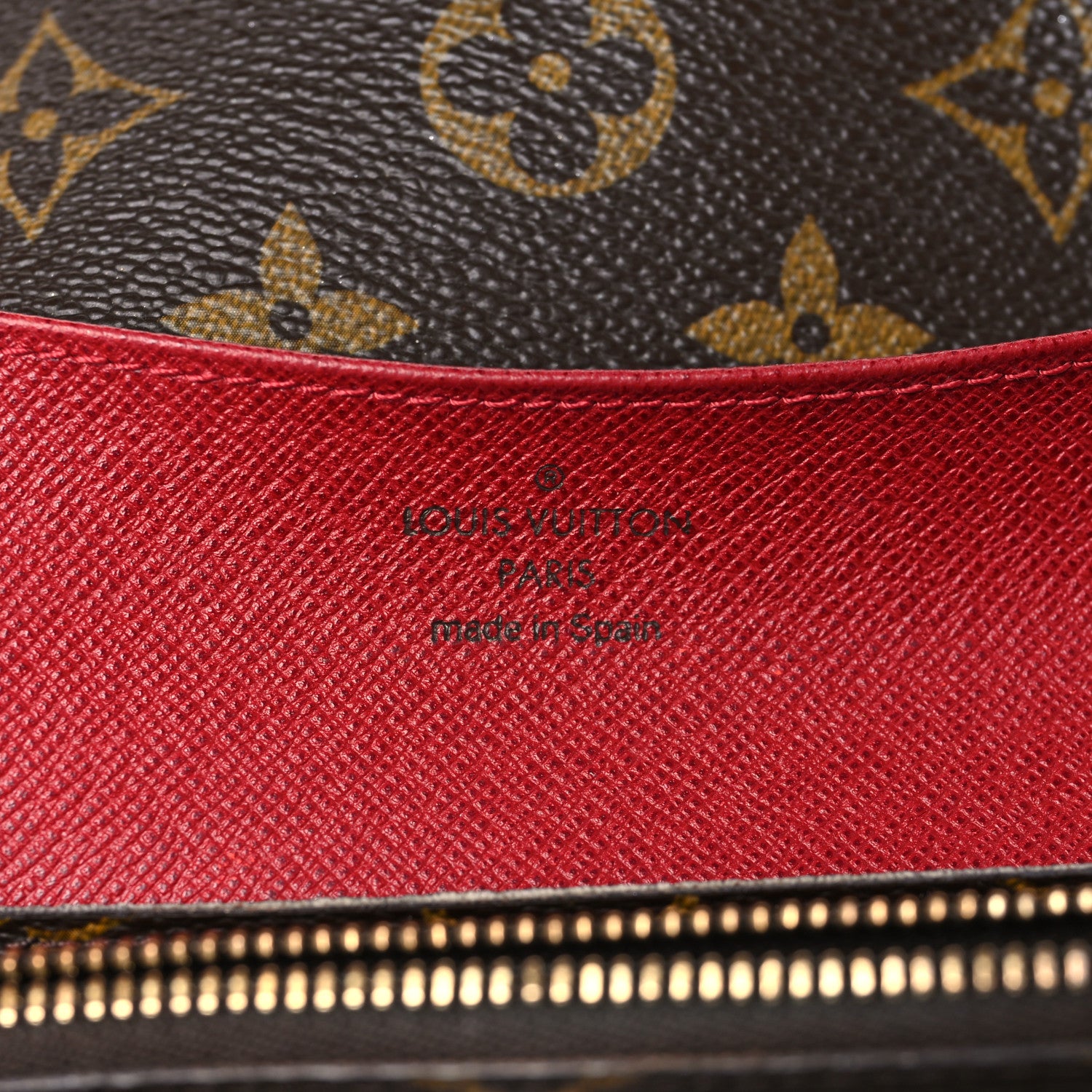 Louis Vuitton Monogram Emilie Wallet Rouge 6 of 12