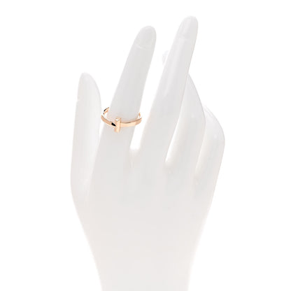 Tiffany 18K Rose Gold T T1 Ring 53 6.5 2 of 4