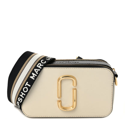 Marc Jacobs Saffiano Small Snapshot Camera Bag New Cloud White Multicolor 1 of 9
