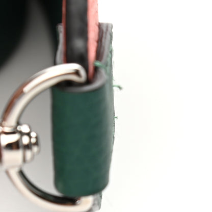 Moynat Taurillon Blush Across Strap Flamingo Emerald 6 of 6