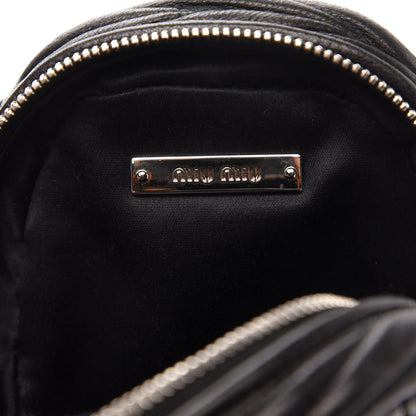 Miu Miu Nappa Matelasse Mini Backpack Black 8 of 10