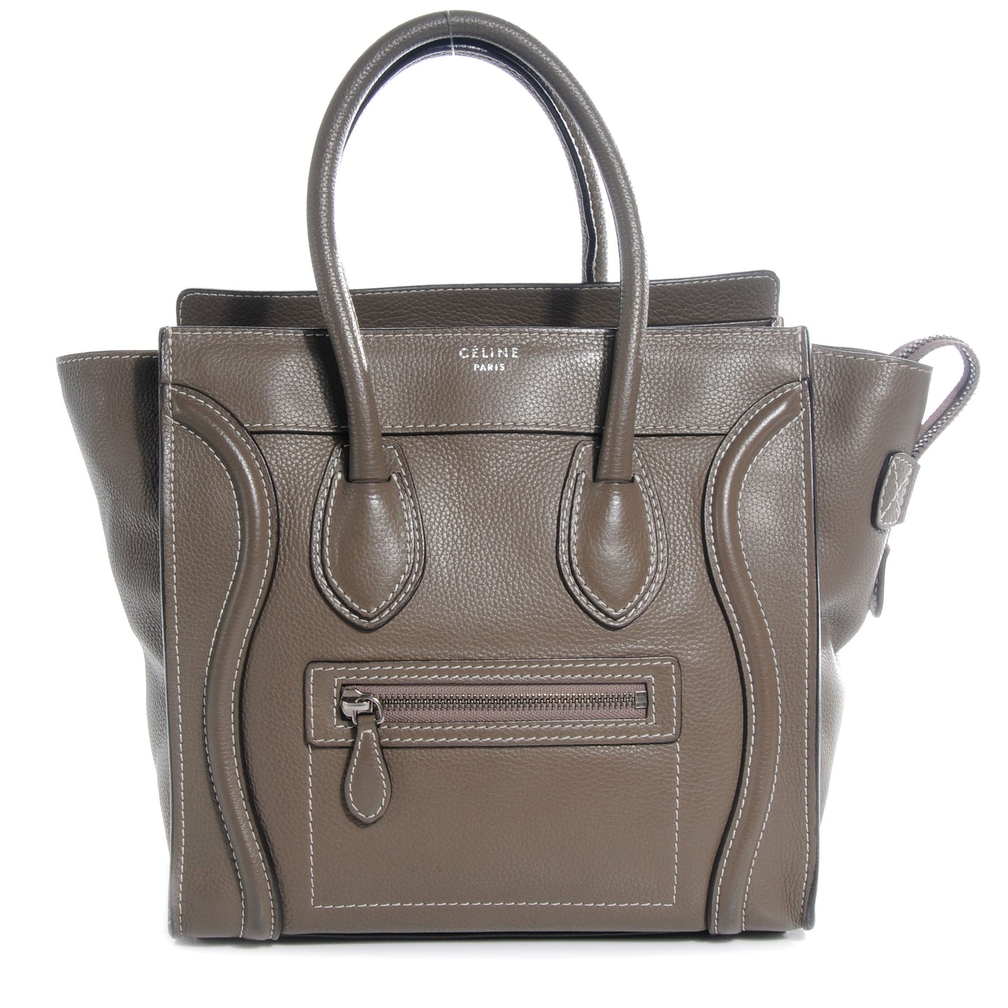 Drummed Calfskin Micro Luggage Souris