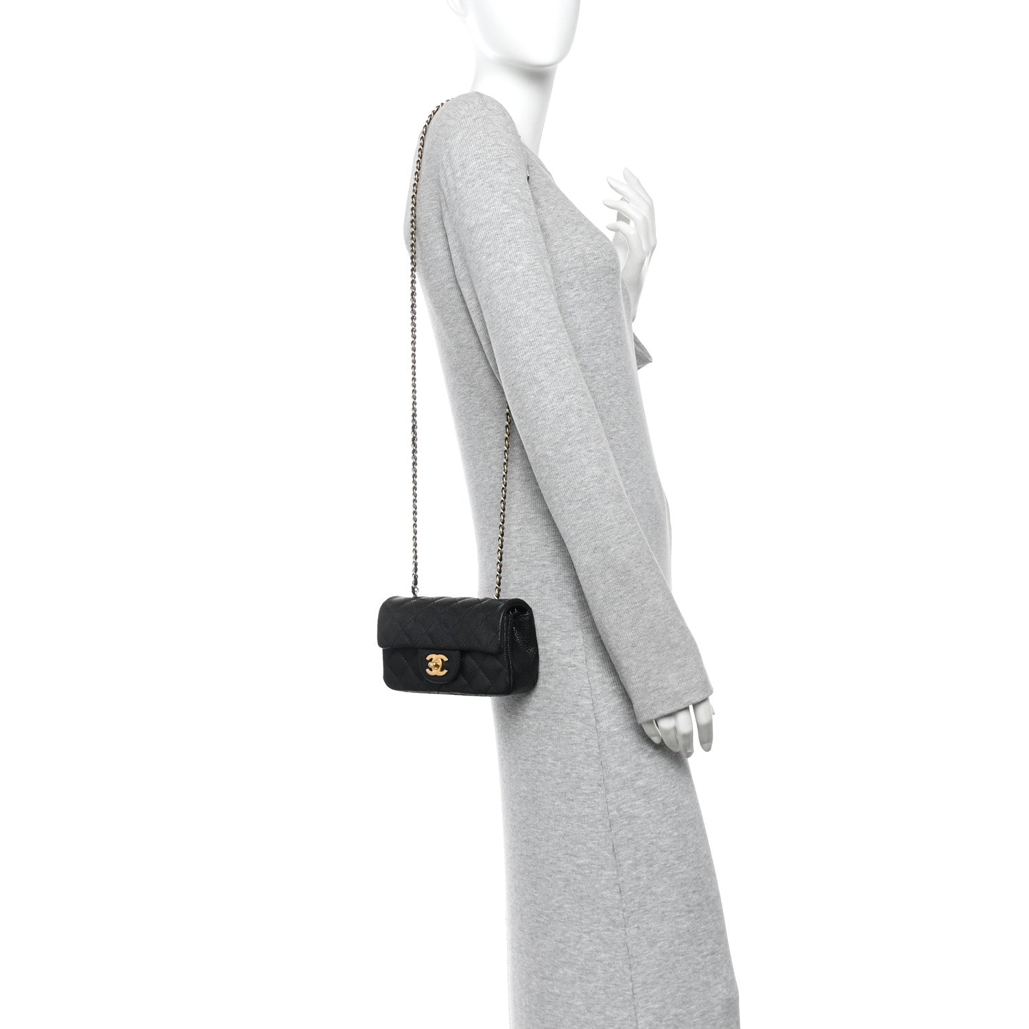 Chanel Caviar Quilted Extra Mini Flap Black 2 of 10