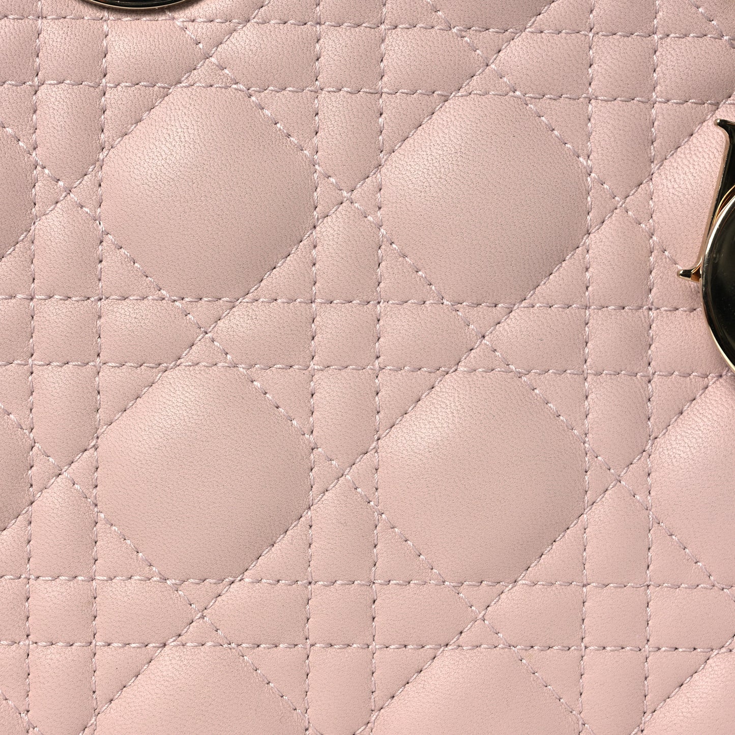 Lambskin Cannage Small My ABCDior Lady Dior Light Pink