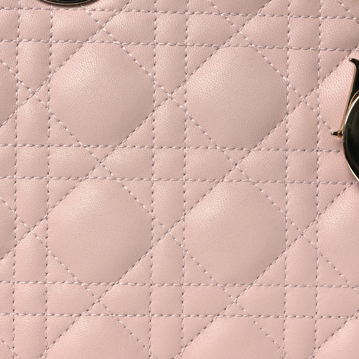 Christian Dior Lambskin Cannage Small My ABCDior Lady Dior Light Pink 8 of 16