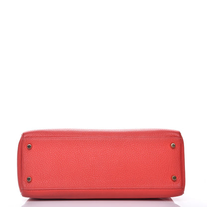 Hermes Taurillon Clemence Kelly Retourne 28 Rouge Pivoine 7 of 28