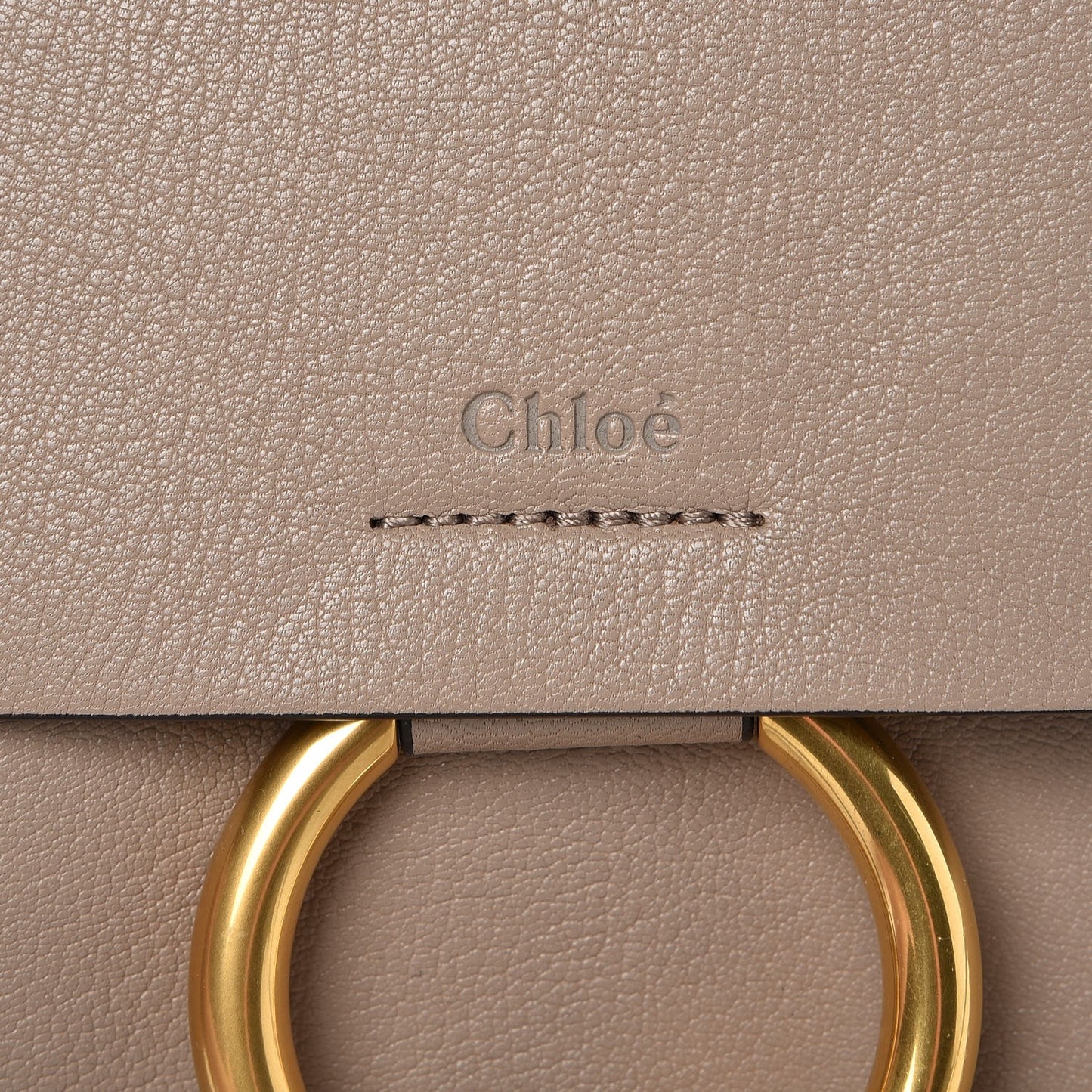 Calfskin Medium Faye Shoulder Bag Motty Grey