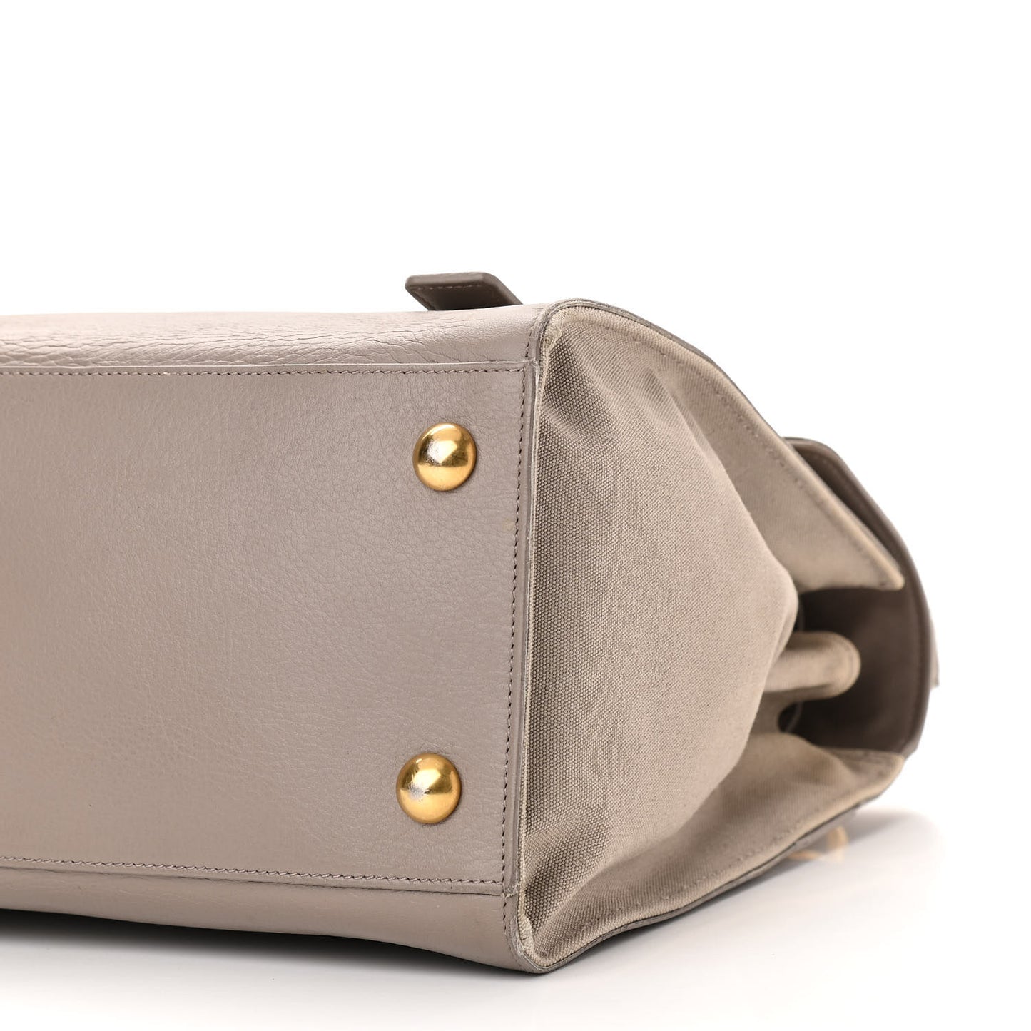 Calfskin Canvas Medium Muse Two Grey