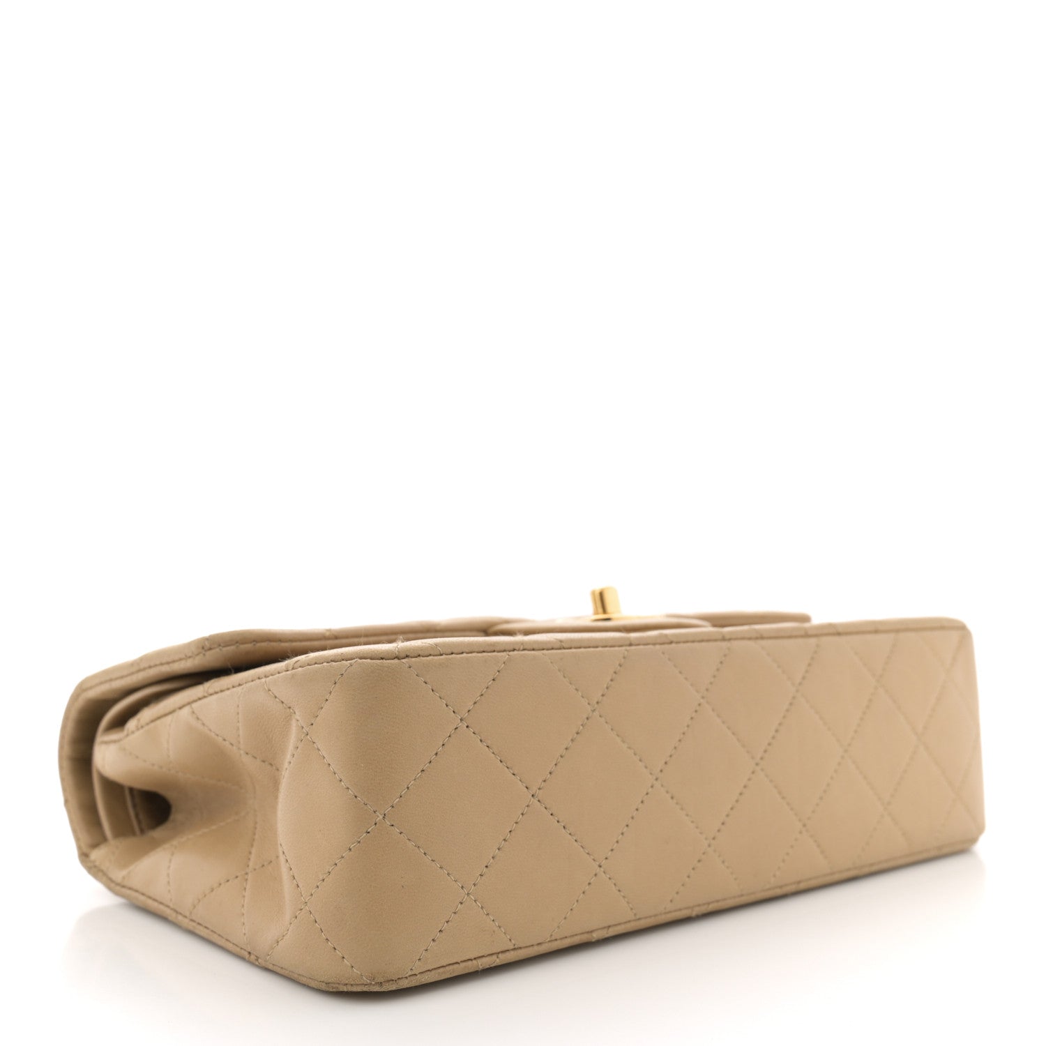 Chanel Lambskin Quilted Small Double Flap Beige 4 of 15