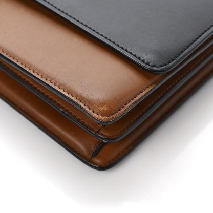 Celine Calfskin Medium Bi-Color Case Flap Camel 10 of 12