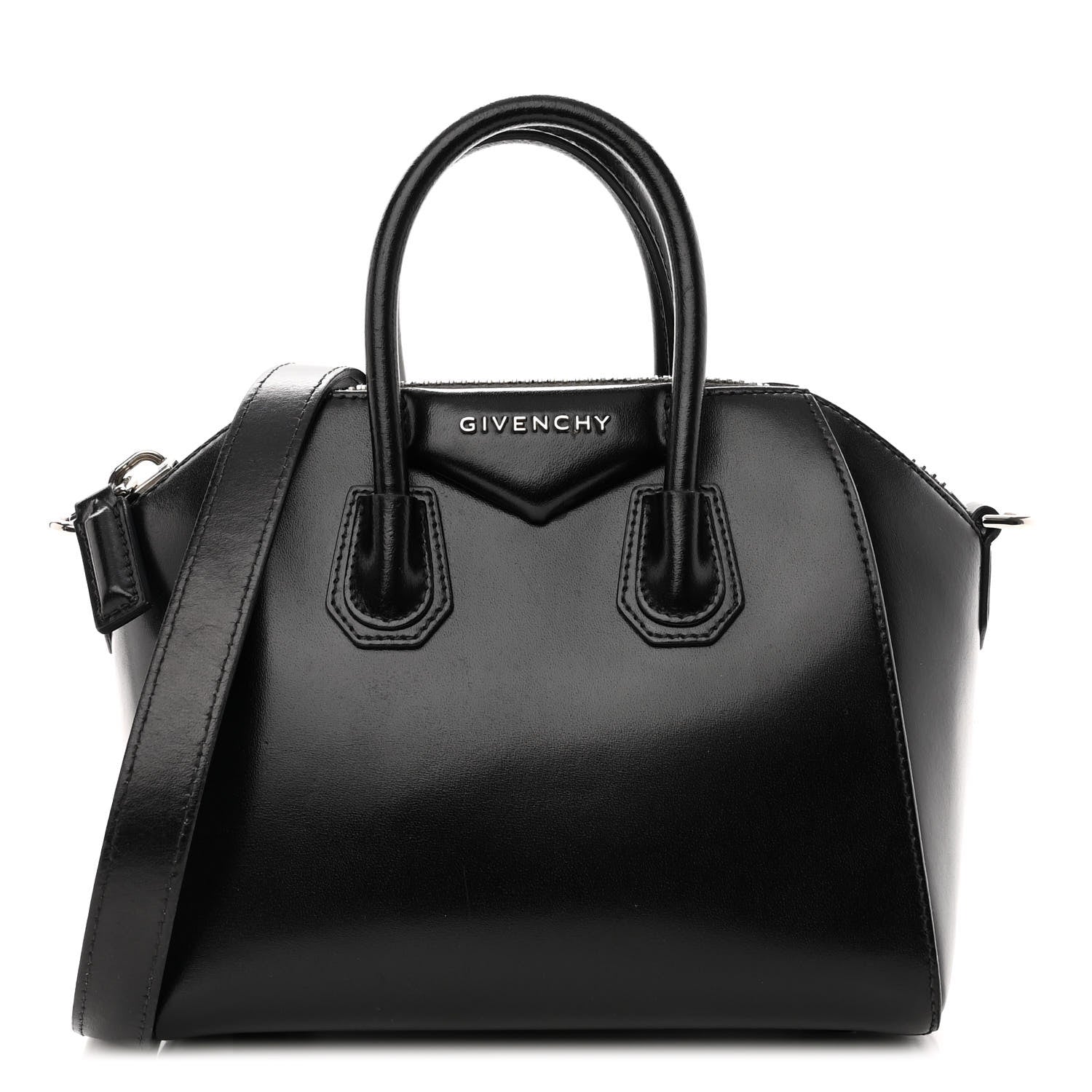 Givenchy Shiny Lord Calfskin Mini Antigona Black 1 of 10