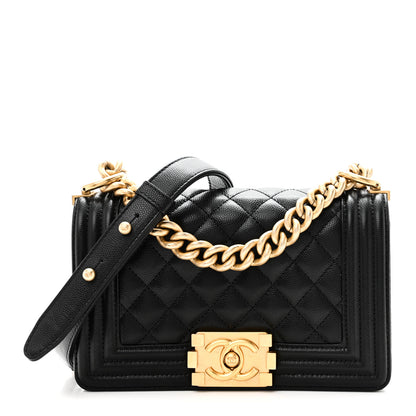 Chanel Caviar Quilted Small Boy Flap Black 1 of 11
