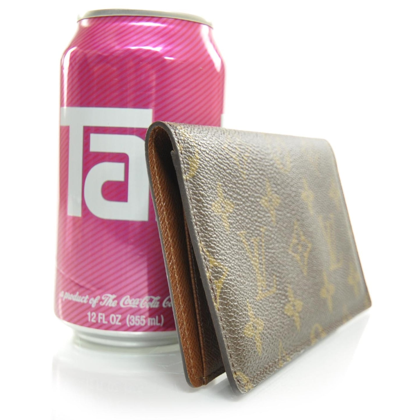 Monogram Simple Checkbook Holder Wallet
