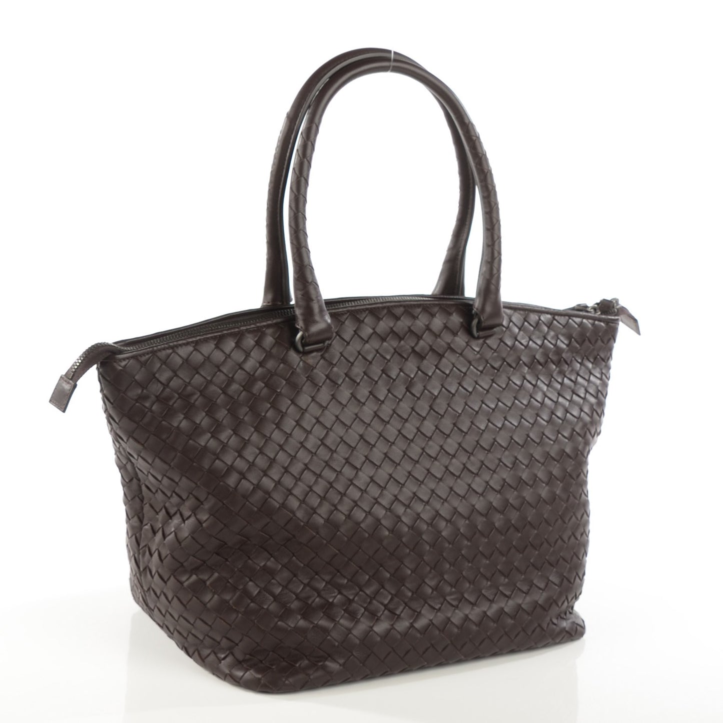 Nappa Intrecciato Tote Ebano