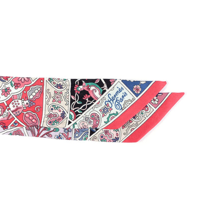 Hermes Silk Au Pays Des Oiseaux Fleurs Twilly 2 of 4
