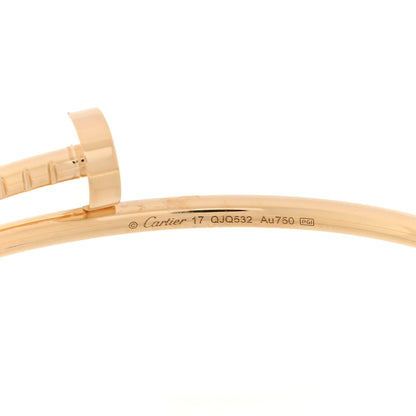 Cartier 18K Yellow Gold Small Juste Un Clou Bracelet 17 3 of 4