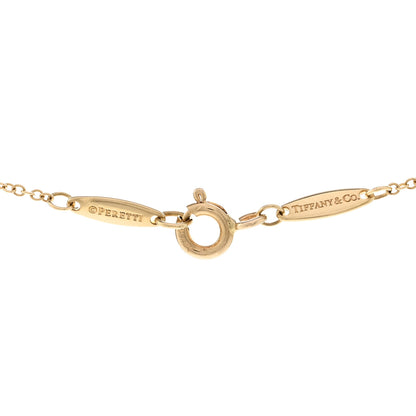Tiffany 18K Yellow Gold Diamond .05ct Elsa Peretti Diamonds by the Yard Pendant Necklace 4 of 5