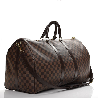 Louis Vuitton Damier Ebene Keepall Bandouliere 55 4 of 9