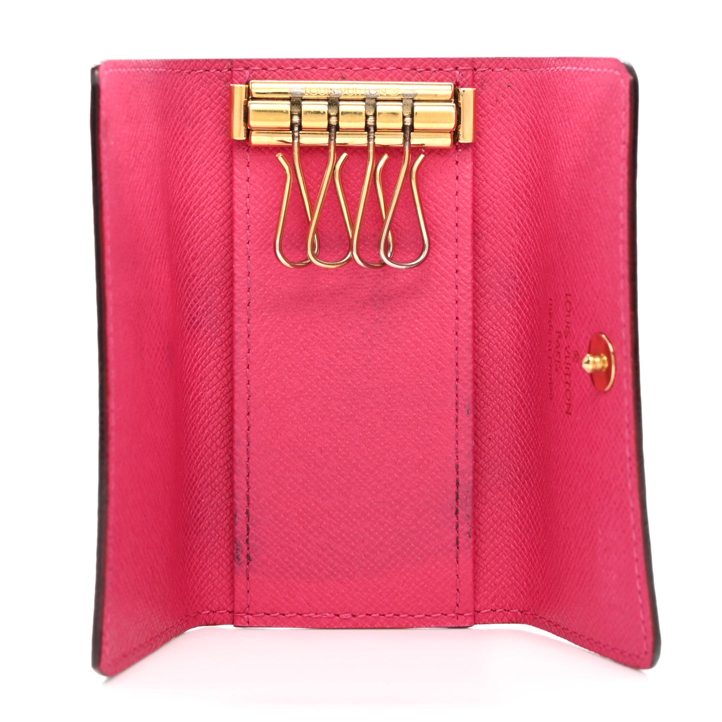 Monogram Multicolor Multicles 4 Key Holder Black Grenade