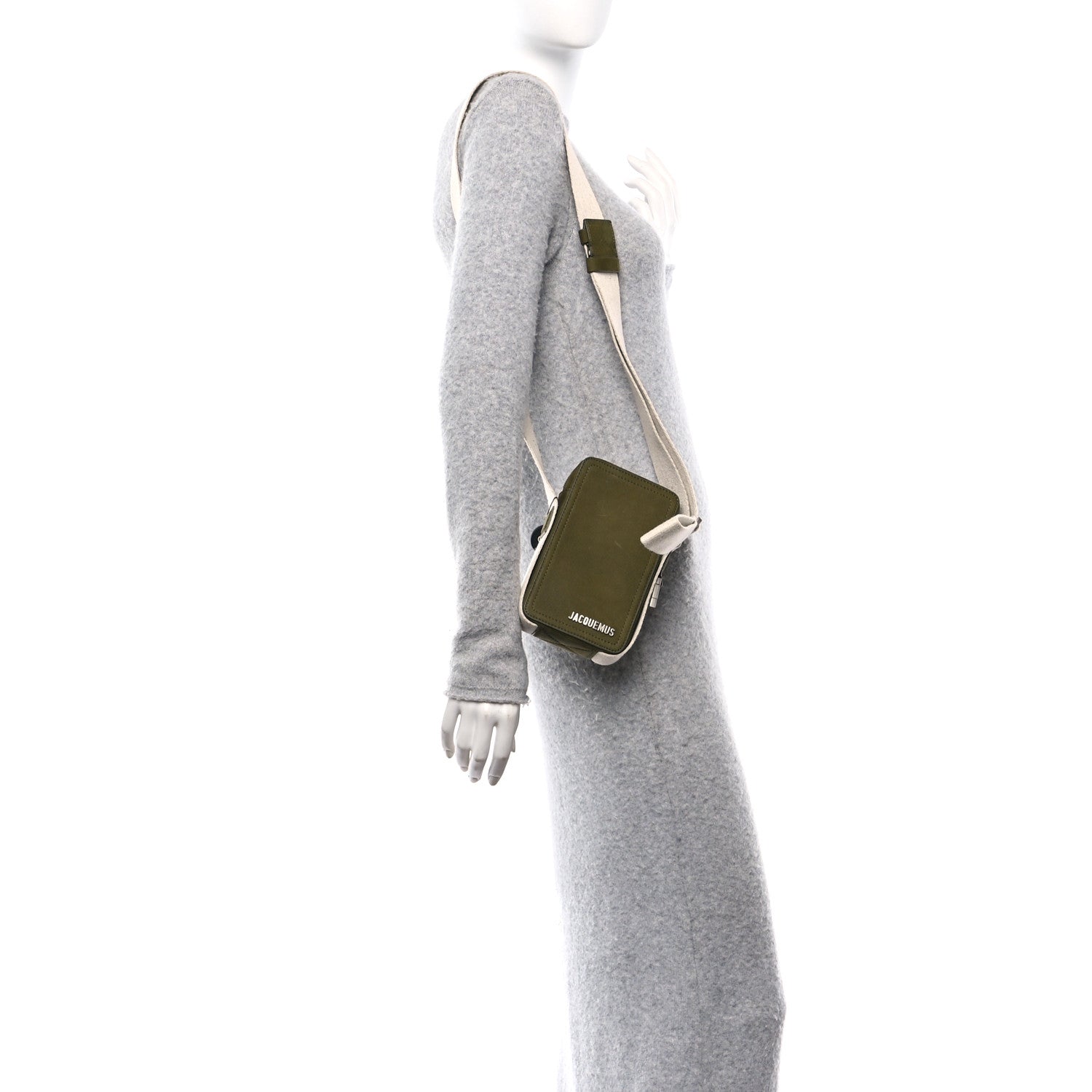 Jacquemus Nubuck Le Cuerda Vertical Dark Khaki 2 of 9