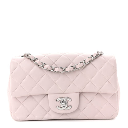 Chanel Lambskin Quilted Mini Rectangular Flap Light Pink 1 of 11