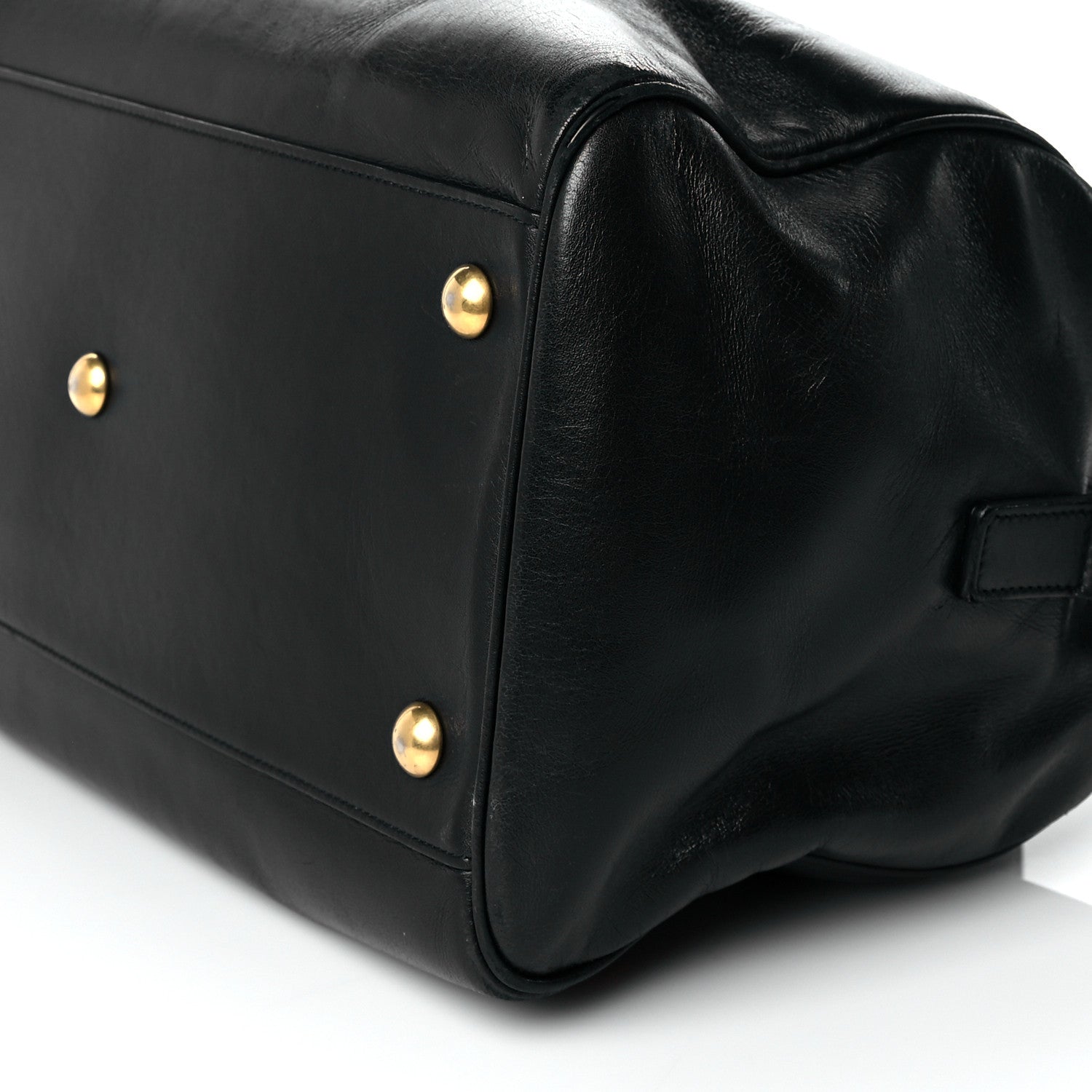 Saint Laurent Calfskin Classic Duffle 6 Black 10 of 18