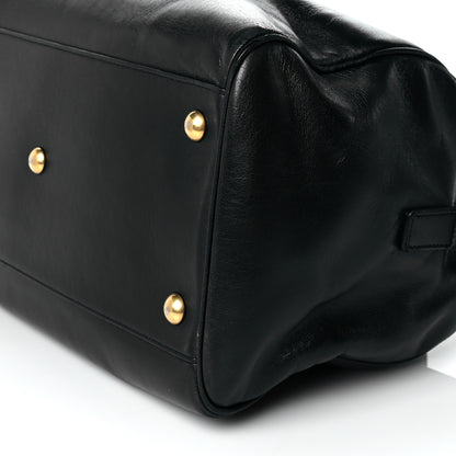 Saint Laurent Calfskin Classic Duffle 6 Black 10 of 18